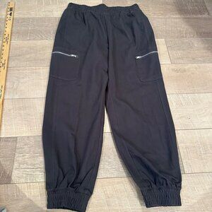 DSG WOMENS MEDIUM TWILL JOGGERS GRAY HIGH RISE NEW LOOSE FIT
